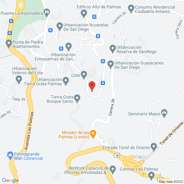 Mapa de Depósito De Materiales Constru-Oriente