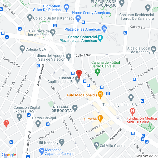 Mapa de Depósito De Materiales El Cóndor Ltda.