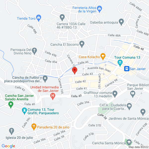 Mapa de Deposito La 103