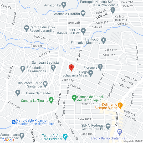 Mapa de Delicias Frutales
