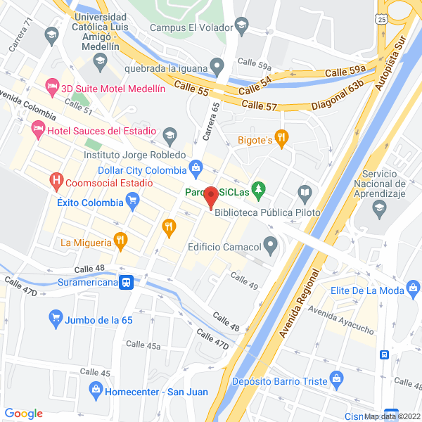 Mapa de Delicias Mariana