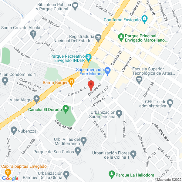 Mapa de Deliexpress Mensajería