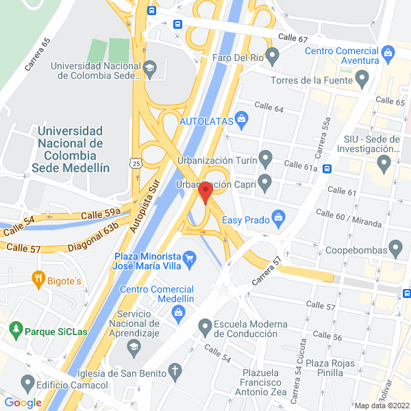 Mapa de Depósito Y Ferretería La Cumbre