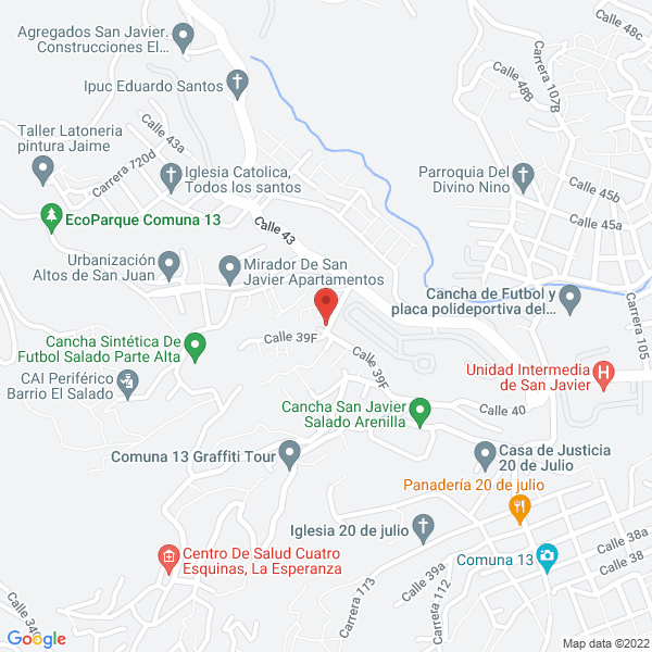 Mapa de Droguería San Javier La 115