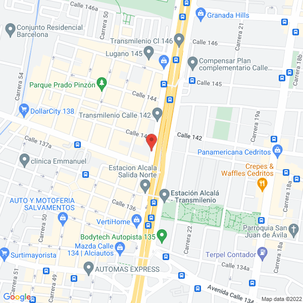 Mapa de Distribuidora Metrocerámicas S.A.S