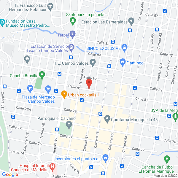 Mapa de Distribuidora Patiño