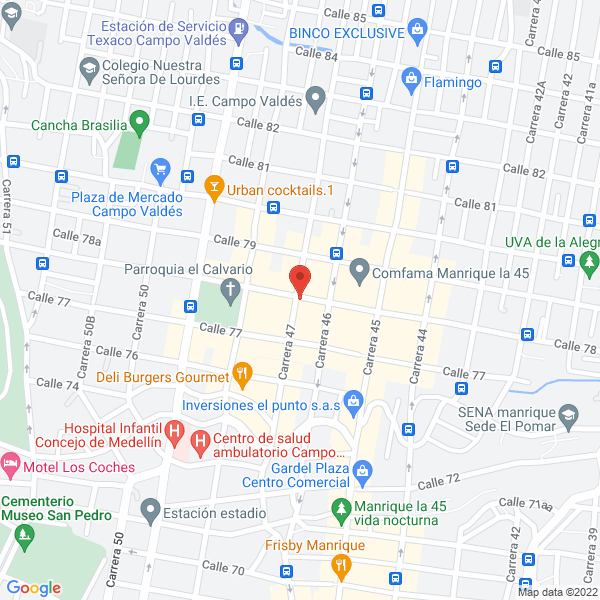 Mapa de Distribuciones Giraldo