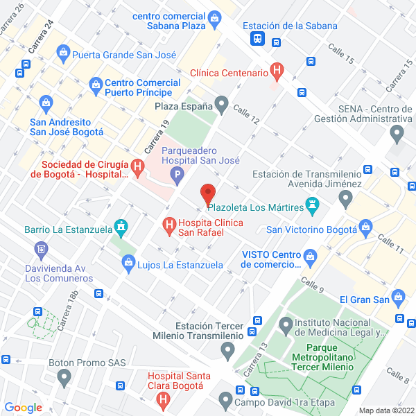 Mapa de Distribuciones Plastiexpress S.A.S.