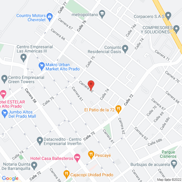 Map of Distribuciones Tip-Top Ltda.