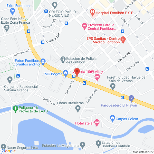 Mapa de Distribuidora Imalbestos Ltda.