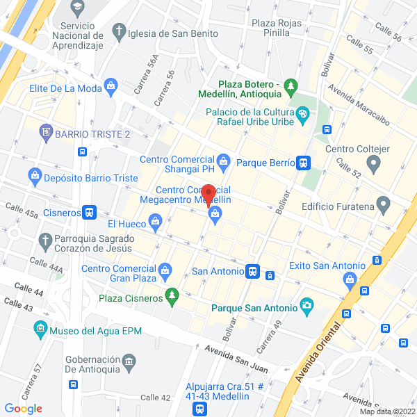 Mapa de Depositos Y Ferreteria
