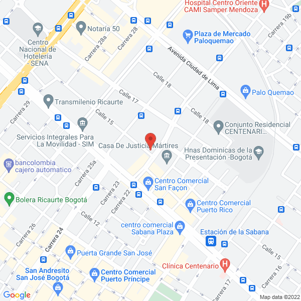 Mapa de Distribronces Seco