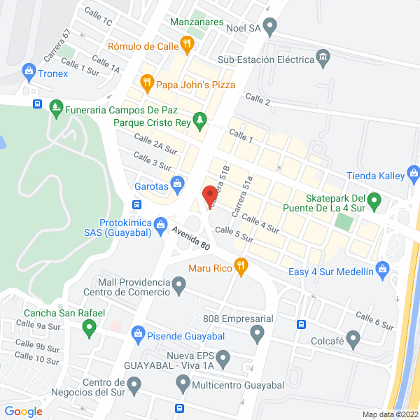 Mapa de Distribuciones Construfel S.A