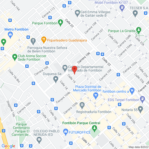 Mapa de Distribuciones Profharma S.A.S.