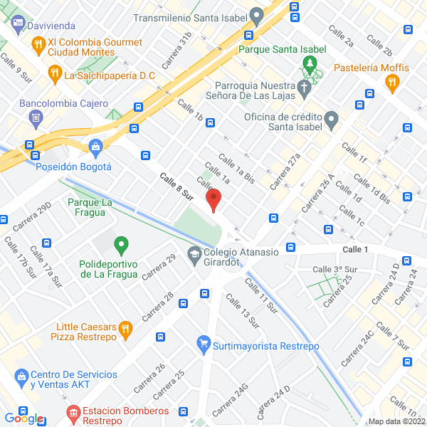 Mapa de Distribuciones Sólo Genéricos Ltda.