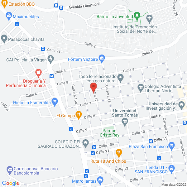 Map of Distribuidora Hernandez Rica Papa