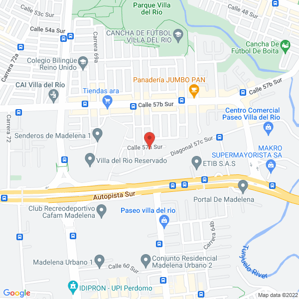 Mapa de Distribuidora Johar Universal
