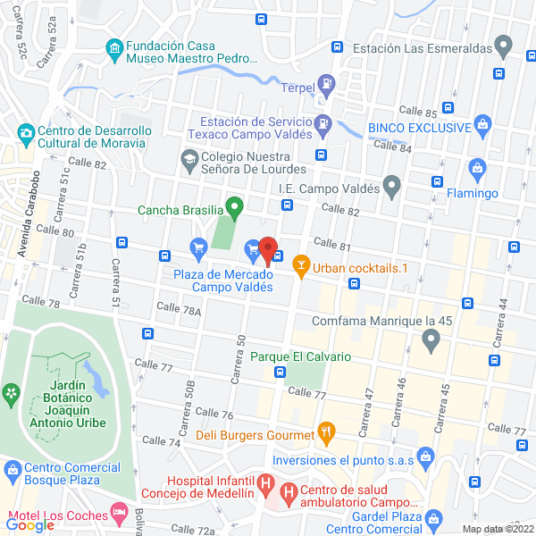 Mapa de Distribuidora La Gacela