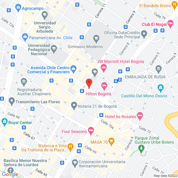Mapa de Edificio Suramericana