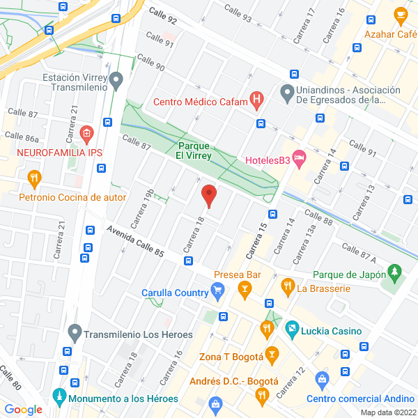 Mapa de Dimensions S.A.S.