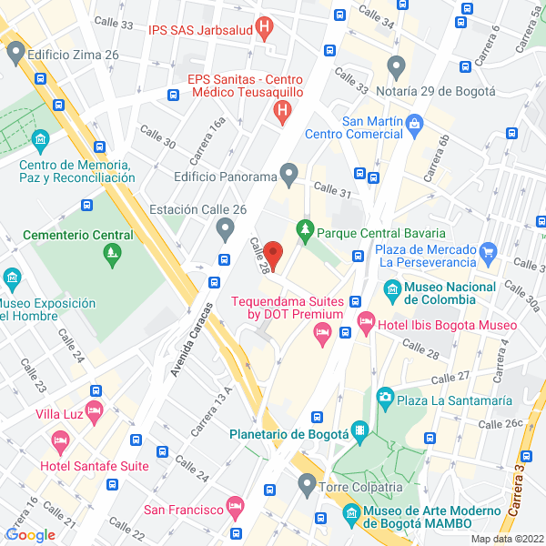 Mapa de Dirección Nacional De Derechos De Autor