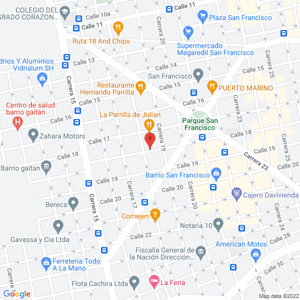 Map of El Computaxi De Bucaramanga