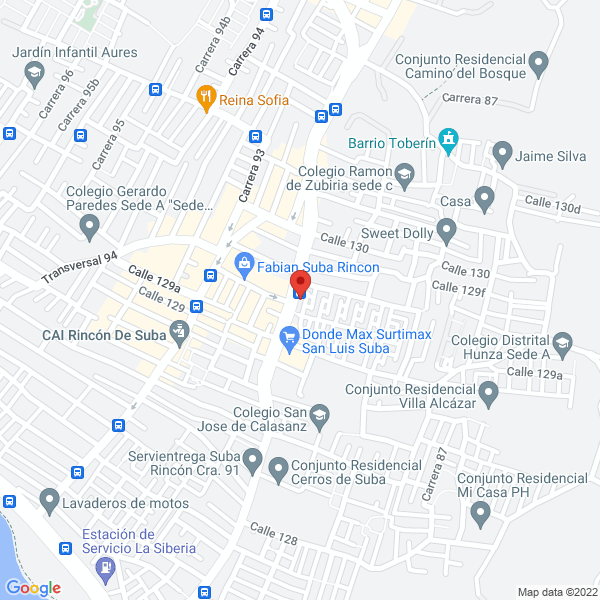Mapa de El Rinconcito Del Sabor De Suba