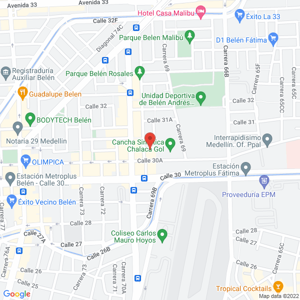 Mapa de Distribuidora Y Comercializadora Damasol