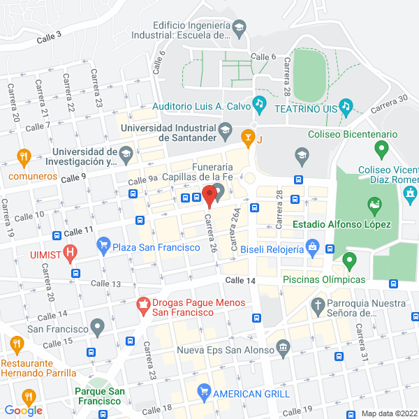 Map of Droguería Arenales