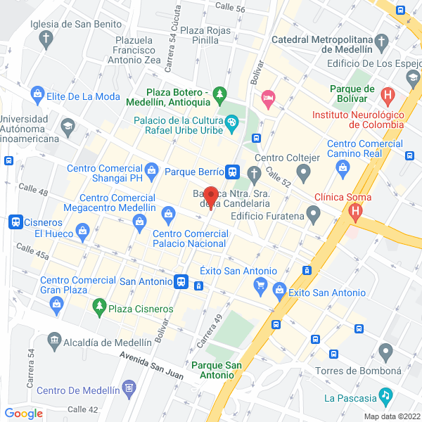 Mapa de Droguería Bitagui