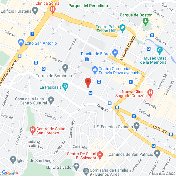 Mapa de Droguería Bombona
