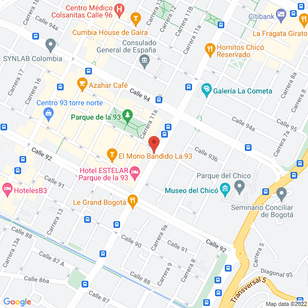 Mapa de Drogueria Bristol