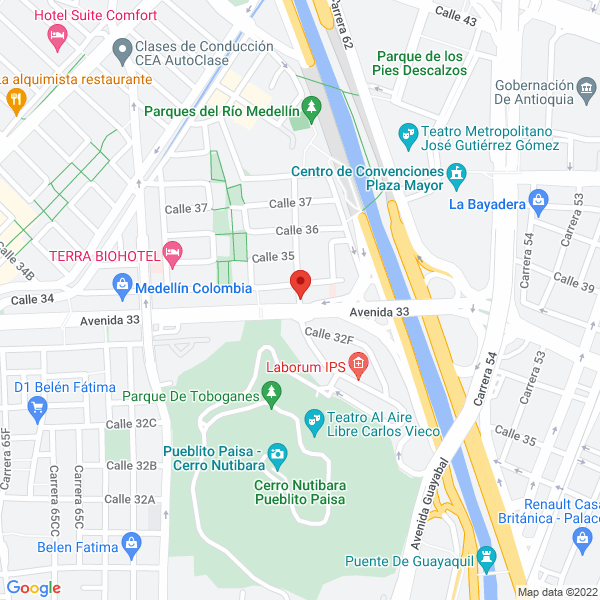 Mapa de Drogueria Hiperfarma