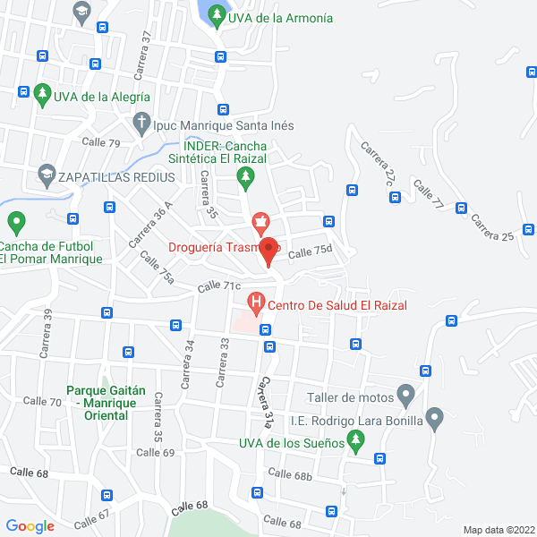 Mapa de Droguería Igom