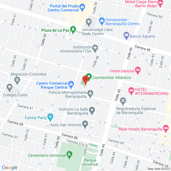 Map of El Punto Afrodisiaco