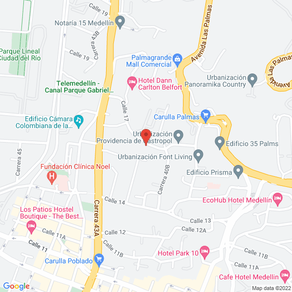 Mapa de El Punto Inmobiliario Ltda.