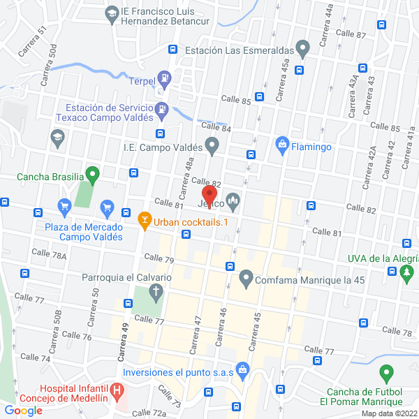 Mapa de Distribuidora Palacio