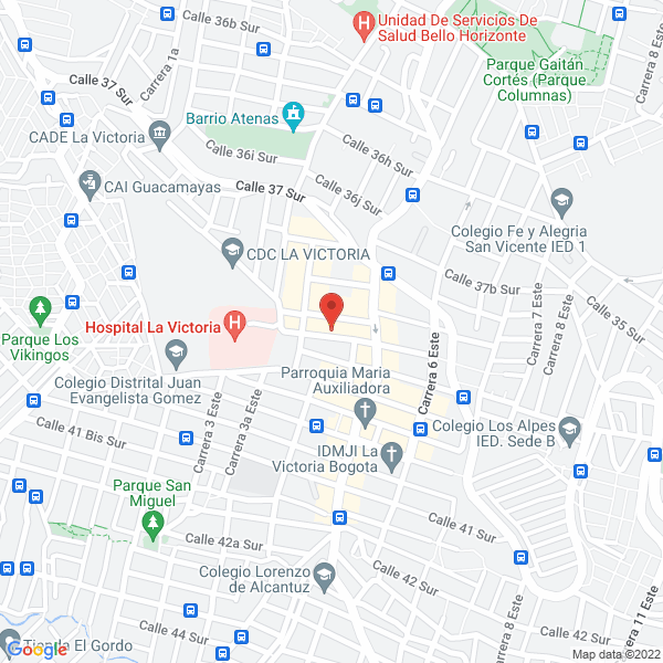 Mapa de Divisiones Modu Muebles Ltda.