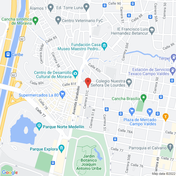 Mapa de Eléctricos Miranda La 51C