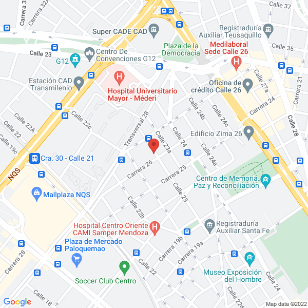 Mapa de Eléctricos Y Ferretería Gervel Y Cía Ltda