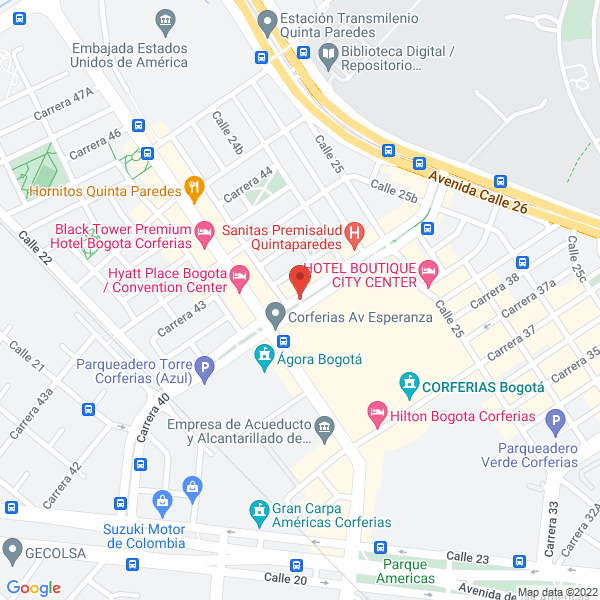 Mapa de Electro Hidráulica S.A. Representaciones