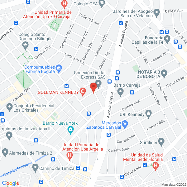 Mapa de Empaquetaduras Y Seguridad Industrial S.A.S.