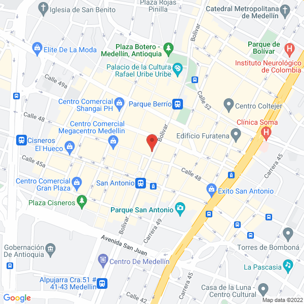 Mapa de Droguería Copacabana