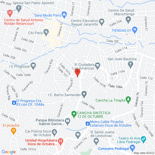 Mapa de Drogueria Edumar