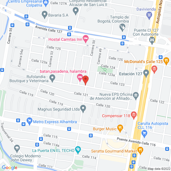 Mapa de Droguería Formula Tres