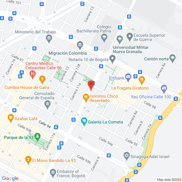 Mapa de Droguería Inther