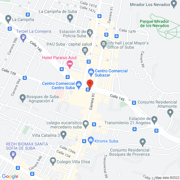 Mapa de E&E Sacos Y Accesorios