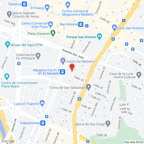 Mapa de Distribuidora J.D.A