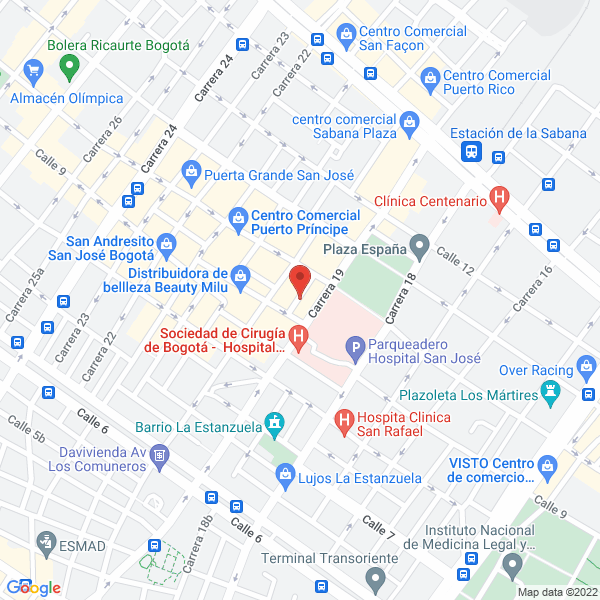 Mapa de Distribuidora Papelera El Imperio