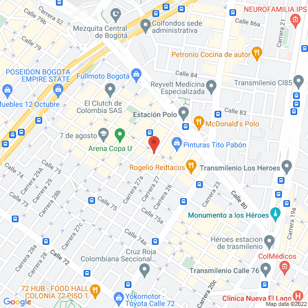 Mapa de Distribuidora Pintu Work S.A.S.